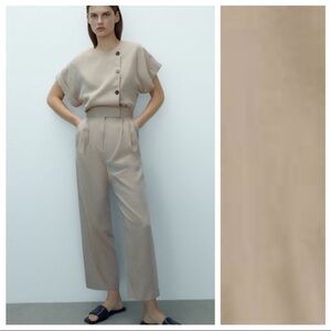 NWOT Massimo Dutti Khaki Jumpsuit